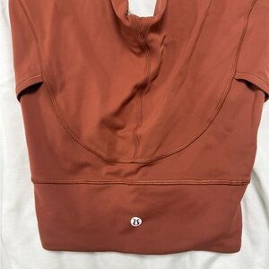 lululemon athletica Orange Leggings Cut Out Style